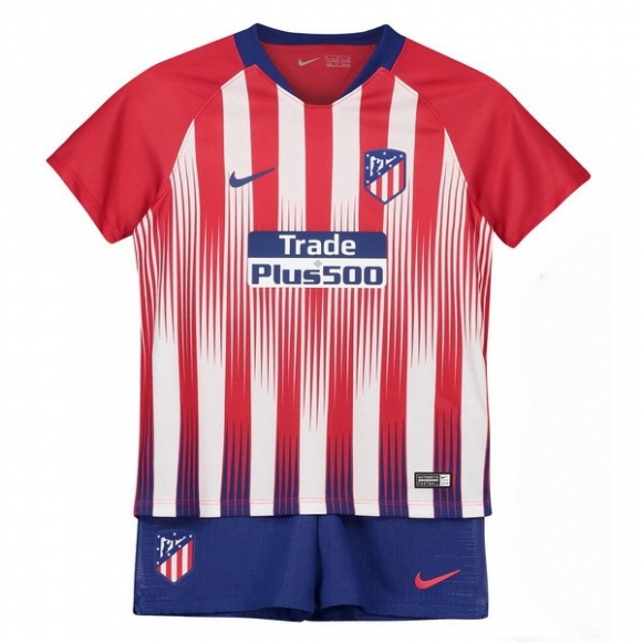 Maglia Atlético Madrid Home Bambino 2018/19 Navy Rosso