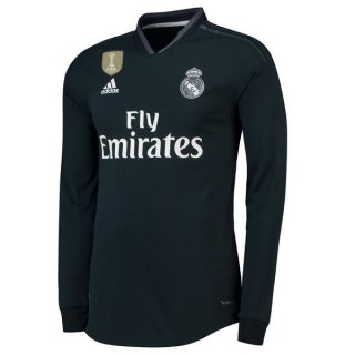 Maglia Real Madrid Away ML 2018/19 Nero