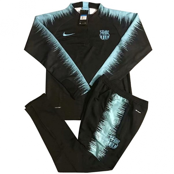 Felpa Barcellona 2018/19 Blu Nero