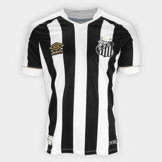 Thailandia Maglia Santos Away 2018/19 Nero Bianco