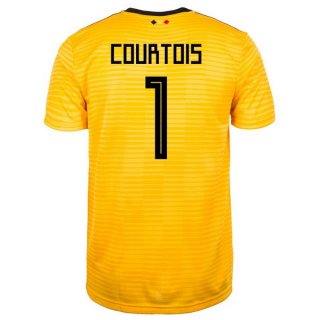 Maglia Belgio Away Courtois 2018 Giallo