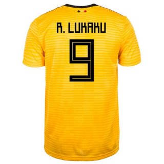 Maglia Belgio Away R.lukaku 2018 Giallo