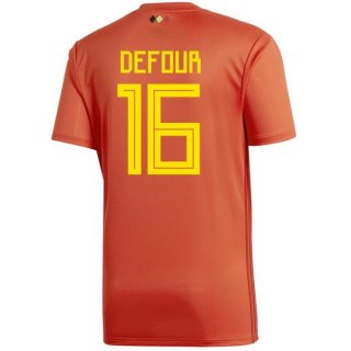 Maglia Belgio Home Defour 2018 Rosso