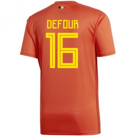 Maglia Belgio Home Defour 2018 Rosso