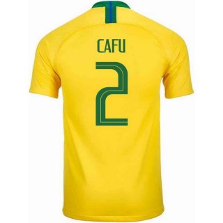 Maglia Brasile Home Cafu 2018 Giallo