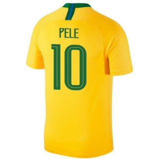 Maglia Brasile Home Pele 2018 Giallo
