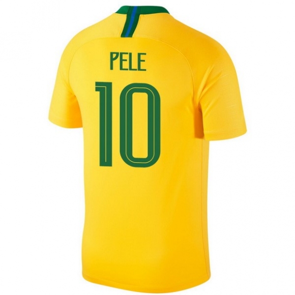 Maglia Brasile Home Pele 2018 Giallo