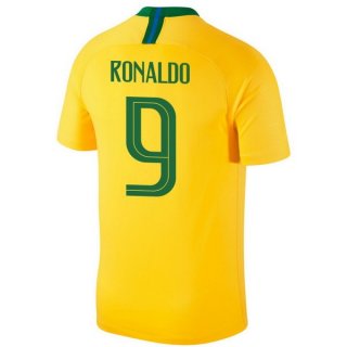 Maglia Brasile Home Ronaldo 2018 Giallo
