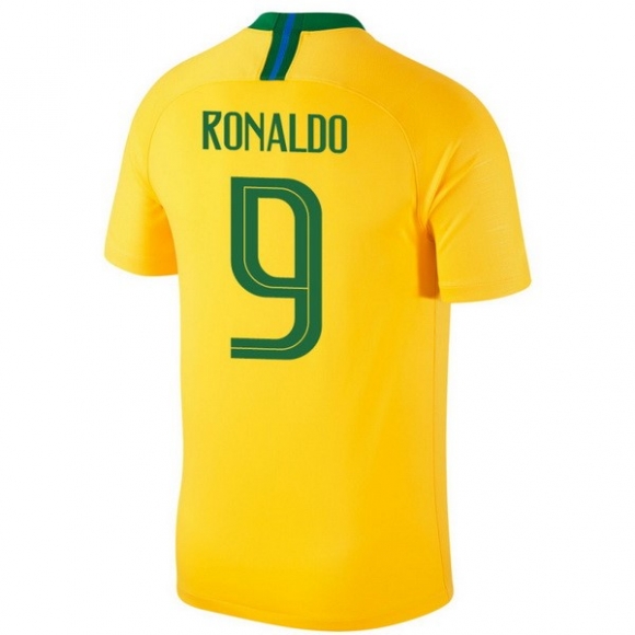 Maglia Brasile Home Ronaldo 2018 Giallo