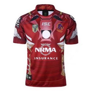 Maglia Brisbane Broncos Hombre de Acero 2017/18 Rosso
