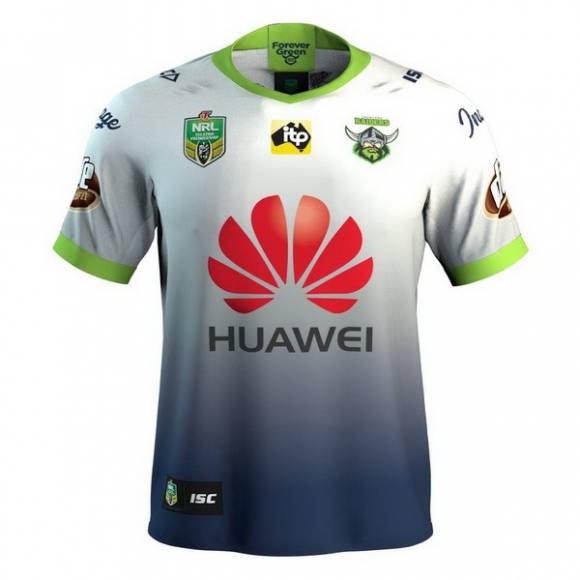 Maglia Canberra Raiders Terza 2018 Bianco Blu