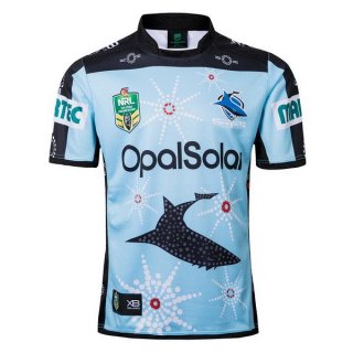 Maglia Cronulla Sharks Edizione Commemorativa 2018 Blu