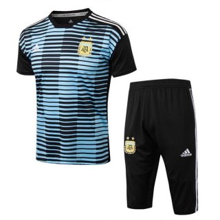 Maglia Formazione Argentina Set Completo 2018 Blu Nero