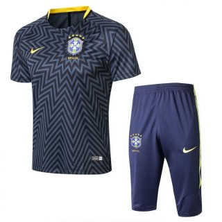 Maglia Formazione Brasile Set Completo 2018 Blu Grigio