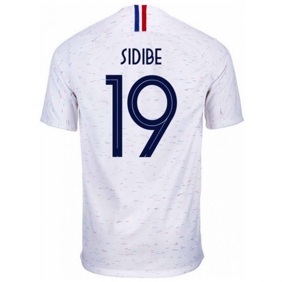 Maglia Francia Away Sidibe 2018 Bianco