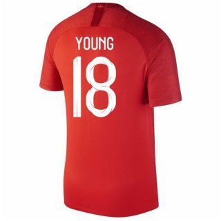 Maglia Inghilterra Away Young 2018 Rosso