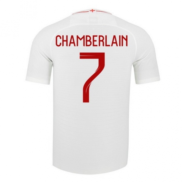 Maglia Inghilterra Home Chamberlain 2018 Bianco