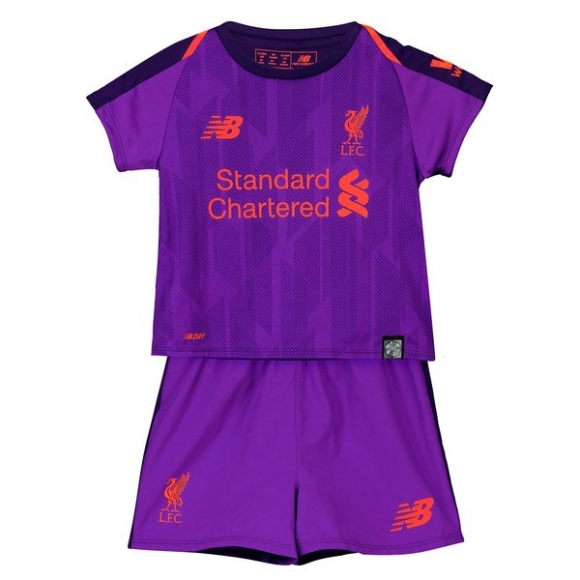Maglia Liverpool Away Bambino 2018/19 Porpora