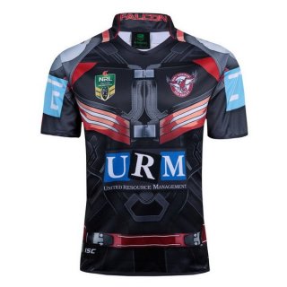 Maglia Manly Sea Eagles Falcon 2017/18 Nero