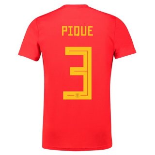 Maglia Spagna Home Pique 2018 Rosso