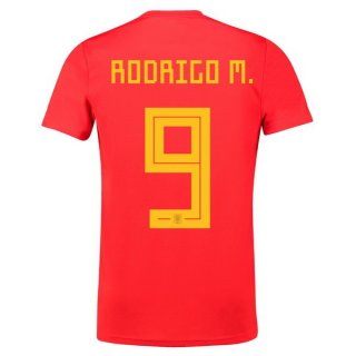 Maglia Spagna Home Rodrigo M. 2018 Rosso