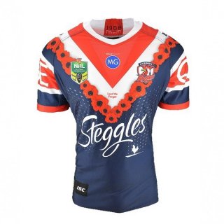 Maglia Sydney Roosters Anzac 2018 Blu