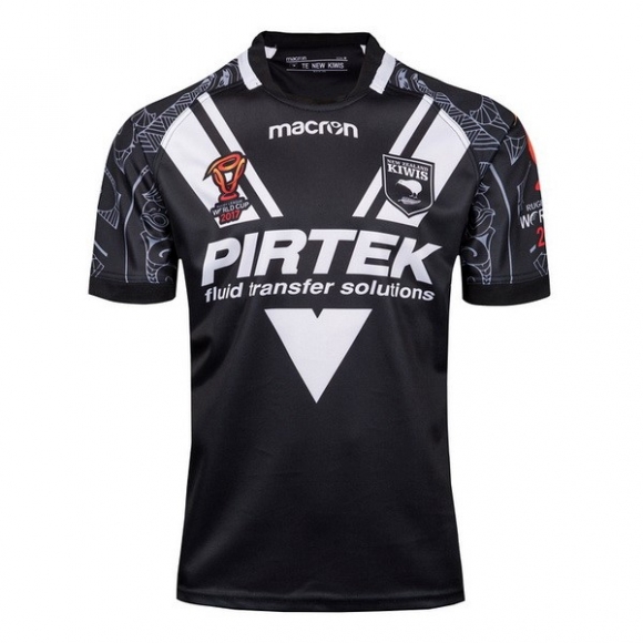 Maglia New Zealand Kiwis RLWC Home 2017/18 Nero