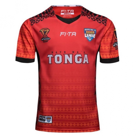 Maglia Tonga RLWC Home 2017/18 Rosso