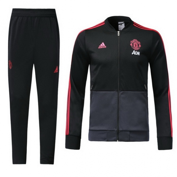 Felpa Manchester United 2018/19 Nero Grigio