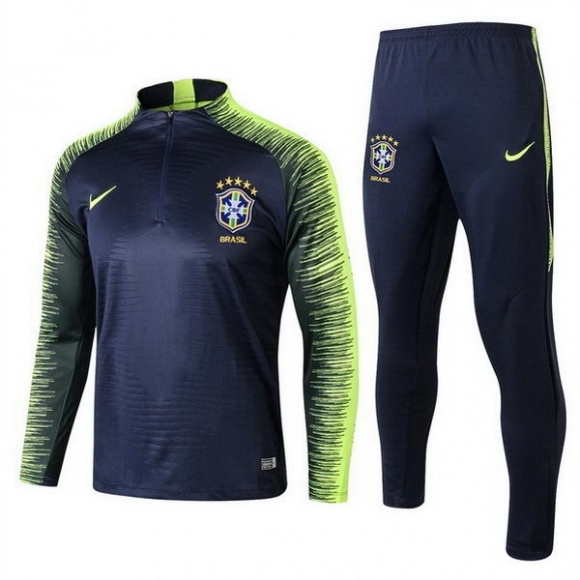 Felpa Brasile 2018 Blu Verde