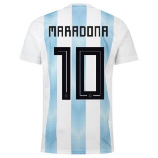 Maglia Argentina Home Maradona 2018 Bianco