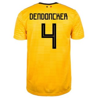 Maglia Belgio Away Dendoncker 2018 Giallo