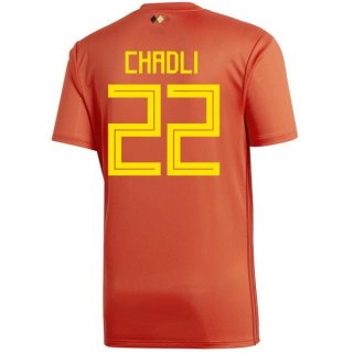 Maglia Belgio Home Chadli 2018 Rosso