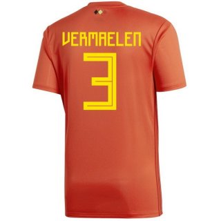 Maglia Belgio Home Vermaelen 2018 Rosso