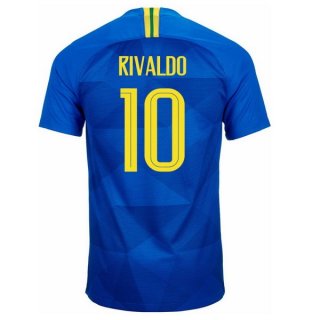 Maglia Brasile Away Rivaldo 2018 Blu