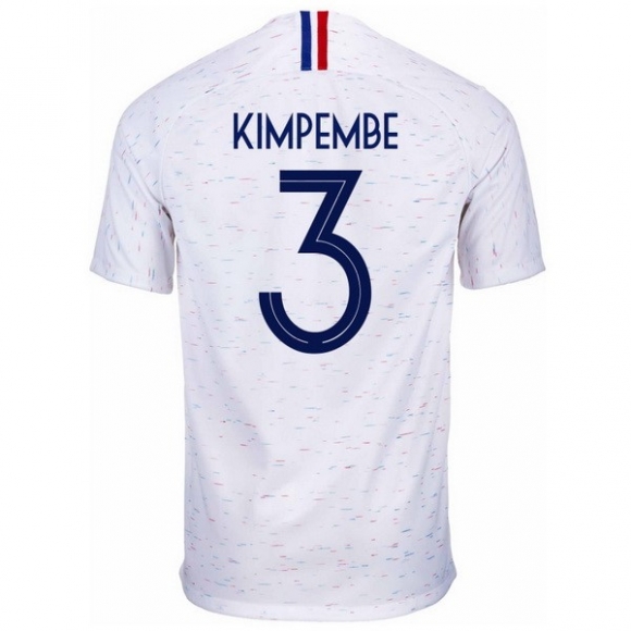 Maglia Francia Away Kimpembe 2018 Bianco