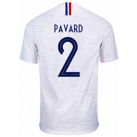 Maglia Francia Away Pavard 2018 Bianco