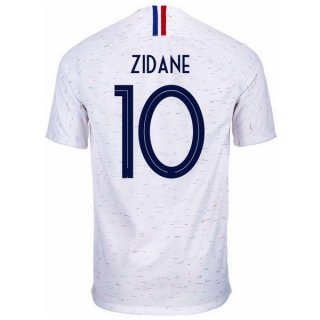 Maglia Francia Away Zidane 2018 Bianco