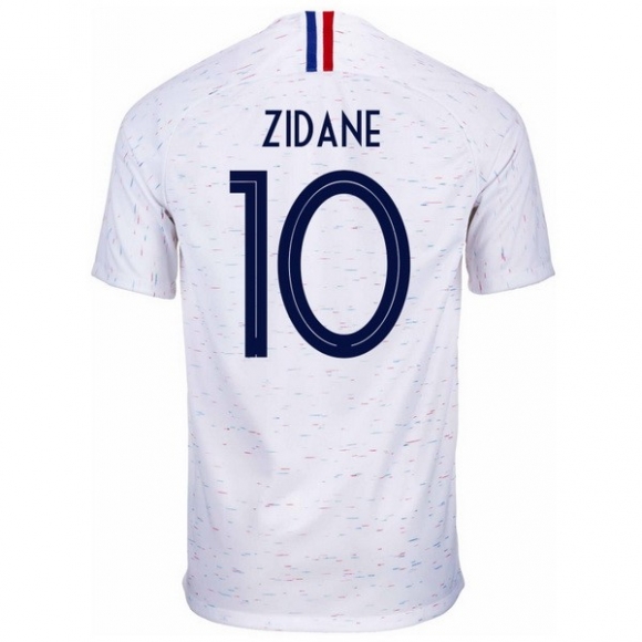 Maglia Francia Away Zidane 2018 Bianco