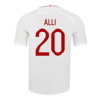 Maglia Inghilterra Home Alli 2018 Bianco