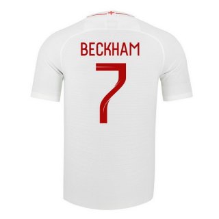 Maglia Inghilterra Home Beckham 2018 Bianco