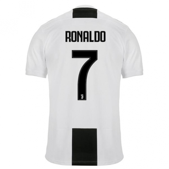 Maglia Juventus Home Ronaldo 2018/19 Bianco Nero