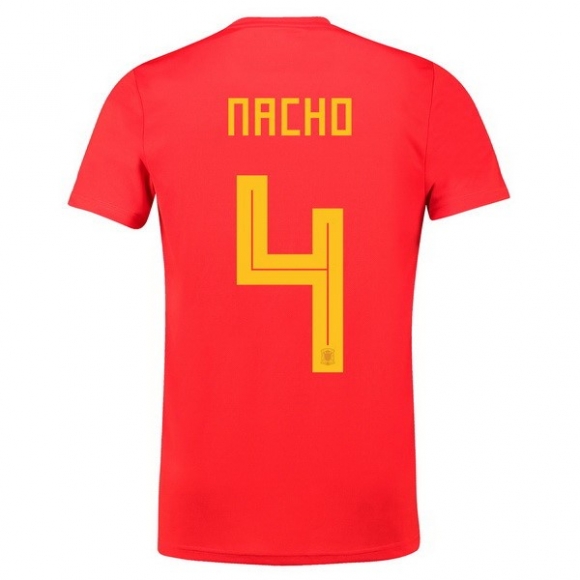 Maglia Spagna Home Nacho 2018 Rosso