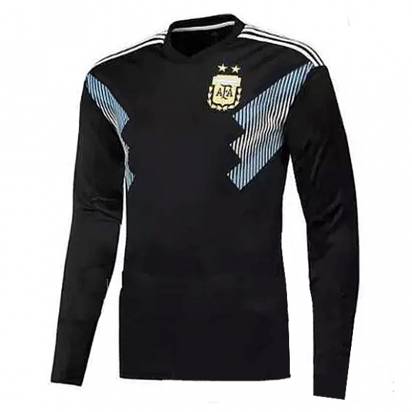Thailandia Maglia Argentina Away ML 2018 Nero Blu