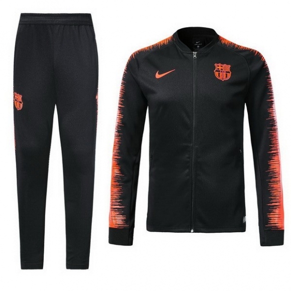 Felpa Barcellona 2018/19 Nero Arancione