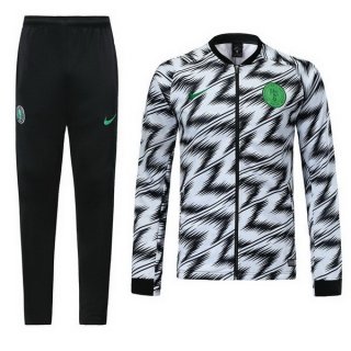 Felpa Nigeria 2018 Nero Bianco