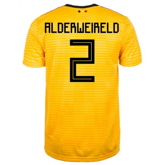 Maglia Belgio Away Alderweireld 2018 Giallo