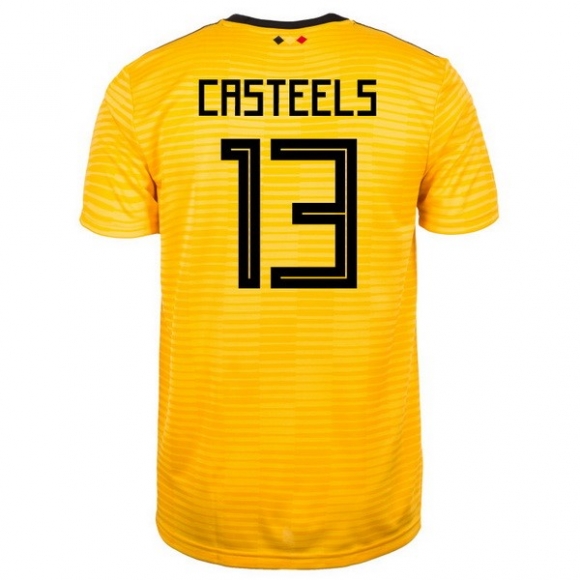 Maglia Belgio Away Casteels 2018 Giallo