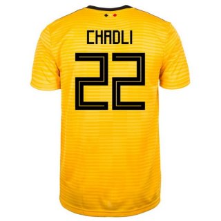 Maglia Belgio Away Chadli 2018 Giallo