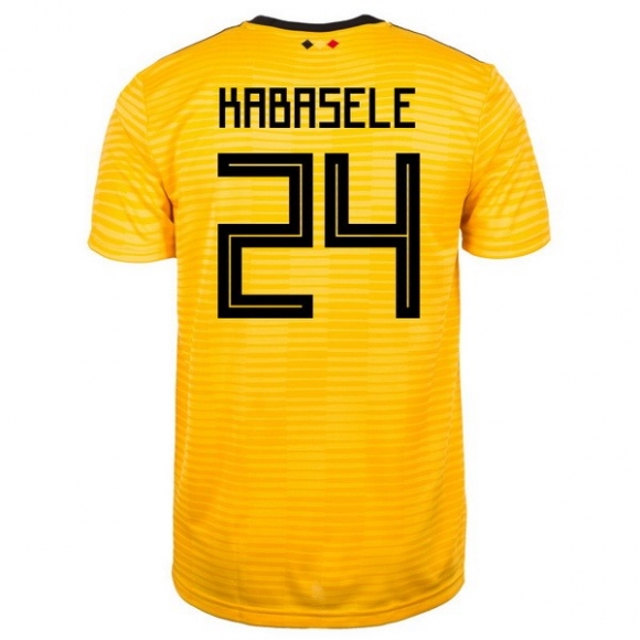 Maglia Belgio Away Kabasele 2018 Giallo